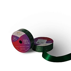 Fita de Cetim 22MM 10M Lurex VD Bandeira
