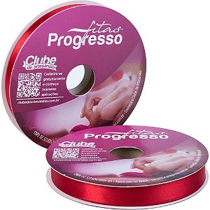 Fita de Cetim 15MM 50M Vermelho 209