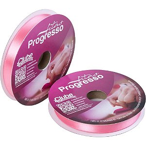 Fita de Cetim 15MM 50M Rosa Pétala 009