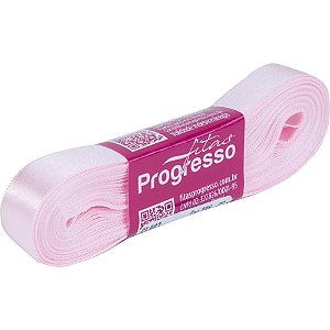Fita de Cetim 15MM 10M Rosa Claro