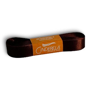 Fita de Cetim 15MM 10M Marrom