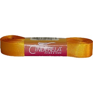 Fita de Cetim 15MM 10M Amarelo Ouro