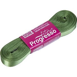 Fita de Cetim 10MM 10M Verde Militar