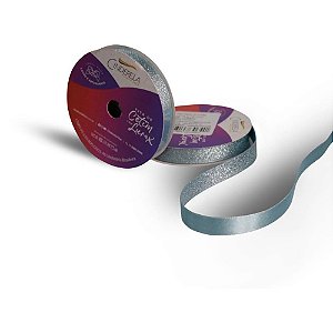Fita de Cetim 10MM 10M Lurex Tiffany