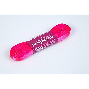 Fita de Cetim Simples Face 07MM X 10M - Rosa Neon 279