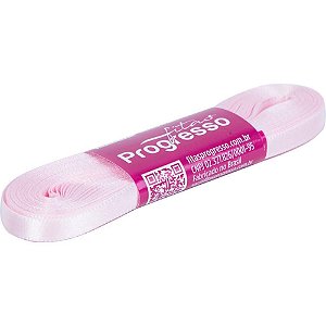 Fita de Cetim 07MM 10M Rosa Claro 206
