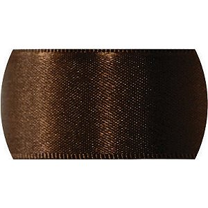Fita de Cetim 07MM X  10M Marrom Café 340