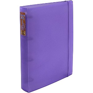 Fichário de PVC Polipropileno com Elástico - COR Lilás