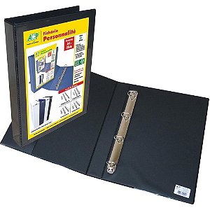 Fichário de PVC Personnalite A4 45MM 4 ARG. Preto
