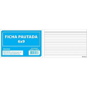 Ficha Pautada 6X9 22,8X15,2CM 100 Folhas 150G