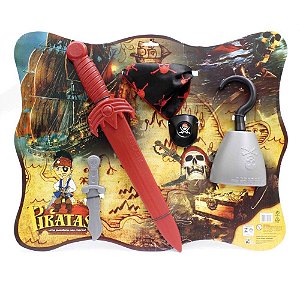 Fantasia Acessório KIT Pirata 52CM