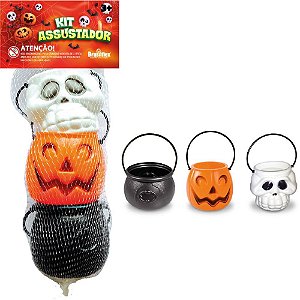 Fantasia Acessório Halloween KIT KIDS Sortido - Bloco com 3 Unidades