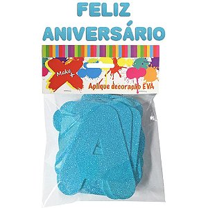 Faixa Decorativa Feliz ANIV Glíter AZNEON12CM