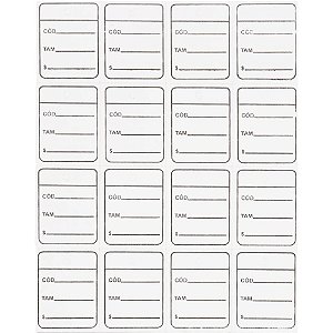 Etiqueta para Marcação TAG 30X38MM Cartão Branca  PCT com 1000