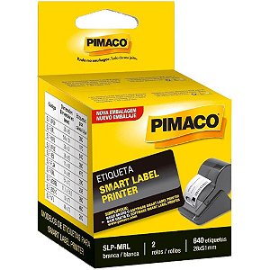 Etiqueta Adesiva SLP 28X51MM - Rolo com 640 Etiquetas - Caixa com 2