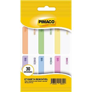 Etiqueta Adesiva Removível Multiuso 27X50MM 5 Folhas