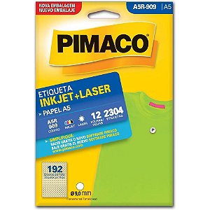 Etiqueta A5 A5R-909 Redonda 12 FLS 9,0 MM CTCOM 2304