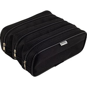 Estojo Tecido Triplex Mega Preto