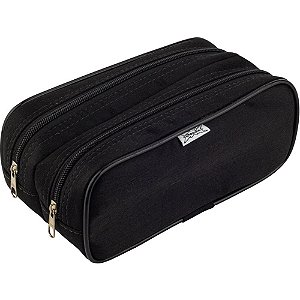 Estojo Tecido Duplex Mega Preto