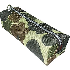 Estojo NYLON Camuflado Grande ZIP Trator 20X6X5 CM Pacote com 4 Unidades