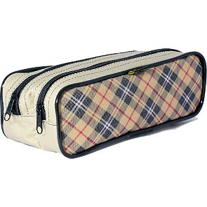 Estojo de Lona Janga Colors Duplex - Pacote com 6 Unidades
