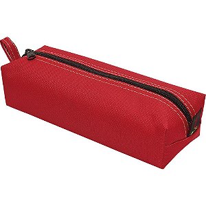 Estojo Lona Grande Vermelho