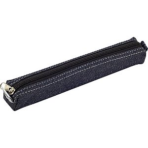 Estojo Jeans POP Tubinho Fino com Zíper 20X3X2CM Pacote com 12