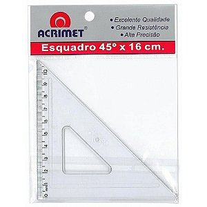 Esquadro Poliestireno 45 Graus 16CM