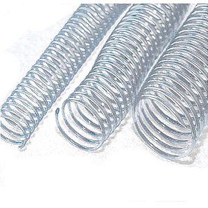 Espiral para Caderno 14MM Transparente com 100 Unidades para 85 Folhas  1