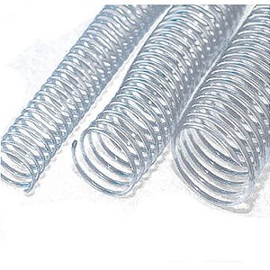 Espiral para Caderno 09MM Transparente com 100 Unidades para 50 Folhas