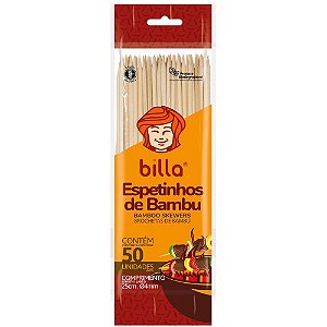 Espeto Madeira 25CMX4MM Bambu PCT com 50