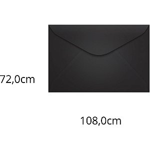 Envelope Visita Colorido 72X108 Preto LOS Angeles 80G PCT com 100