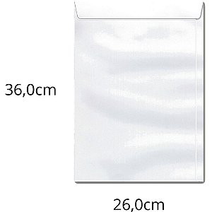 Envelope Saco Branco 260X360MM 90G Ofício 36 Caixa com 250