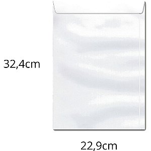 Envelope Saco Branco 229X324MM 90G OF 32 Caixa com 250