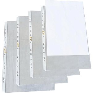 Envelope Plástico A4 11 Furos 0,8MM Pacote com 100