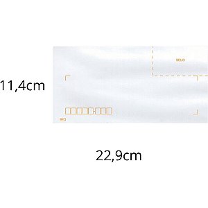 Envelope Ofício 114X229MM 63G Branco com RPC - Caixa com 1000 Unidades