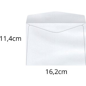 Envelope Comercial 114X162MM 63G Branco - Caixa com 1000 Unidades