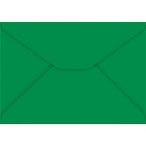 Envelope Carta Colorido 114X162MM Verde Escuro 85G - Caixa com 100