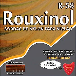 Encordoamento para Violão NYLON CRISTAL/PRATEADO com Bolinha