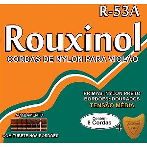 Encordoamento para Violão NYLON Rouxinol R53A Média Tensão