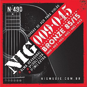 Encordoamento para Violão AÇO/BRONZE 009/045 – 6 Cordas