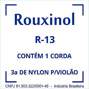 Encordoamento NYLON Cristal 3SOL (R58) com BOL PCT com 12