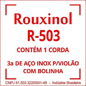 Encordoamento AÇO Encapada 3SOL (R50) com BOL PCT com 12
