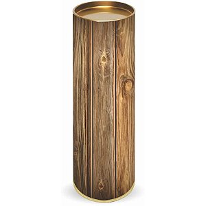 Embalagem para Presente Tubo Lata 34,2X9CM Cedro CX com 12