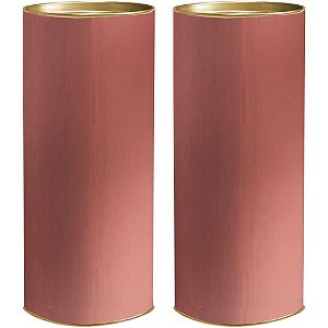 Embalagem para Presente Tubo Lata 27X10CM Lisa (S) CX com 06