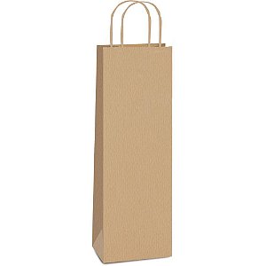 Embalagem para Garrafa 35X13X8CM Sacola KRAFT Pacote com 10