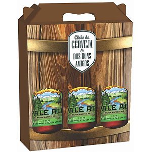 Embalagem para Garrafa 23X7X27CM Caixa Topbeer Tripla - Pacote com 10