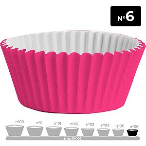Embalagem para Doces Nº 6 Forminha Rosa - Pacote com 10 X 100 Unidades