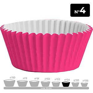 Embalagem para Doces Nº04 Forminha Rosa 10PCTX100UN - Pacote com 10