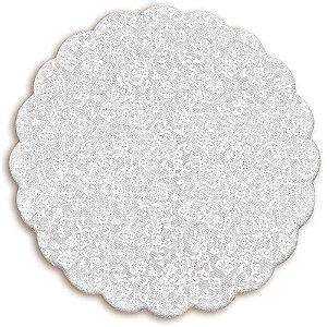 Embalagem para Doces Fundo para Forminha Renda 9CM com 100 Unidades - Caixa com 50
